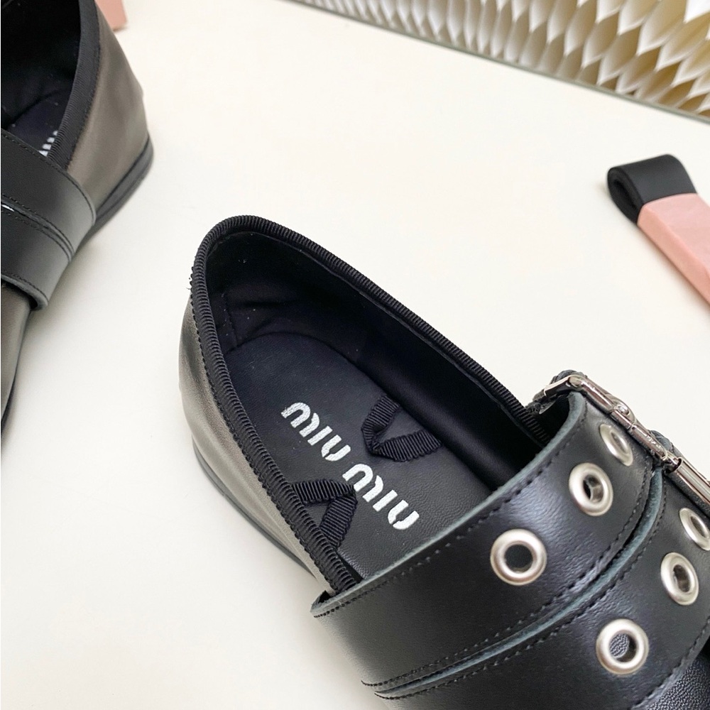 Miu Miu Women's Leather Ballet Flats🍏🍏🍏 - Picture 7 of 8